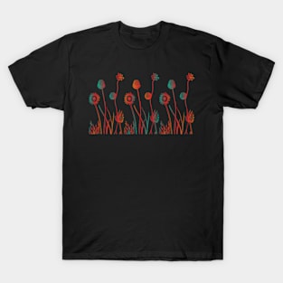 Wild Flowers at Night T-Shirt